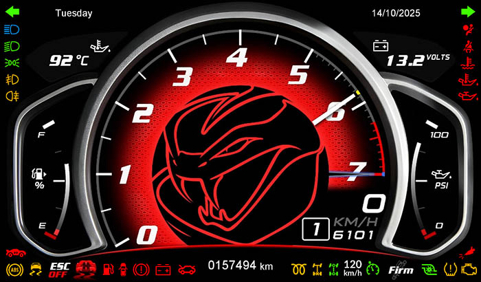 Dodge Viper SRT E10 Screen 5