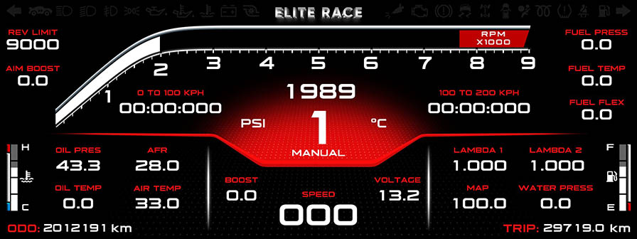 Elite Race E 12 Screen 0 0