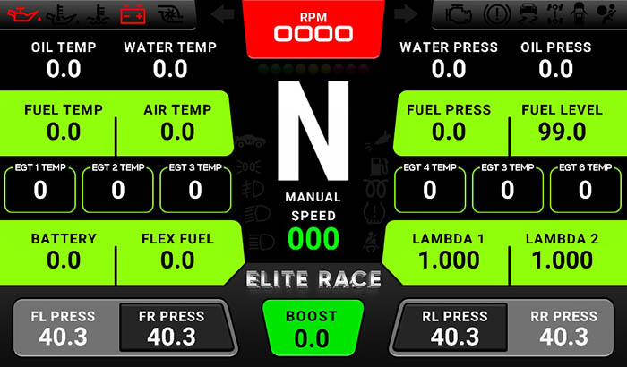 Elite Race E10 Screen 12 1