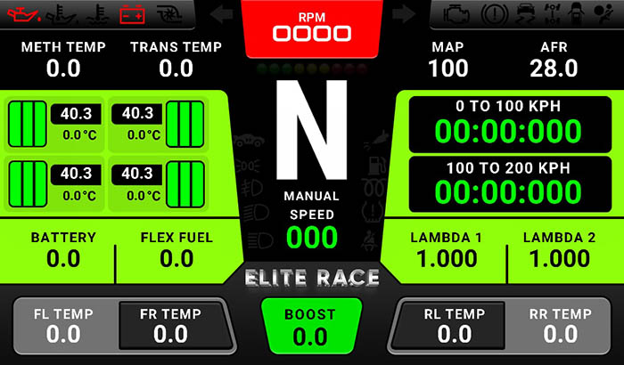 Elite Race E10 Screen 12 3