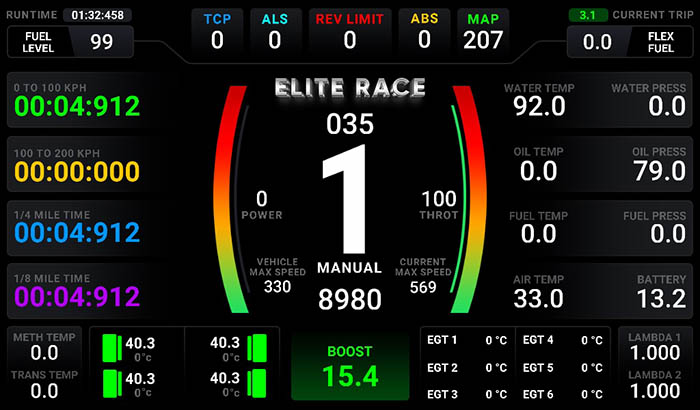 Elite Race E10 Screen 13