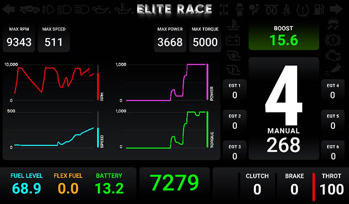 Elite Race E10 Screen 15 4