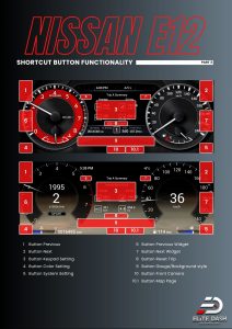 Nissan E12 Shortcut Buttons 2
