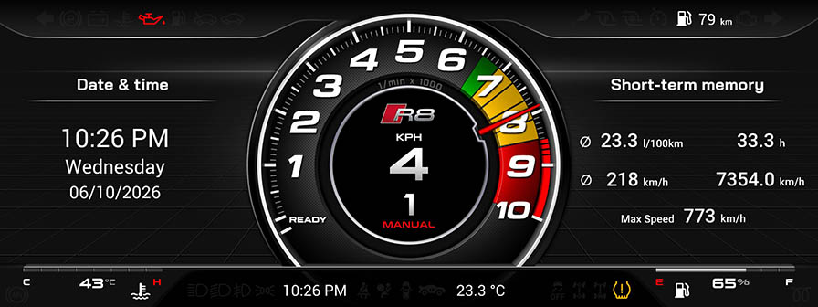Audi R8 Screen 1 10