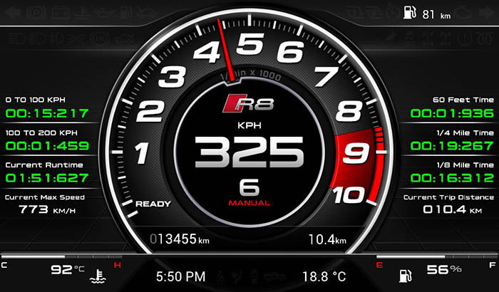 Audi R8 Screen 1 11