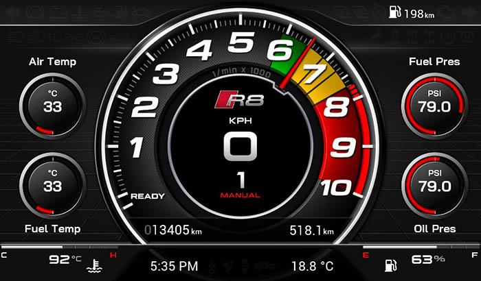 Audi R8 Screen 1 2