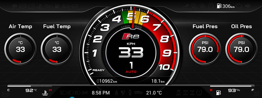 Audi R8 Screen 1 2