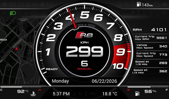 Audi R8 Screen 1 5