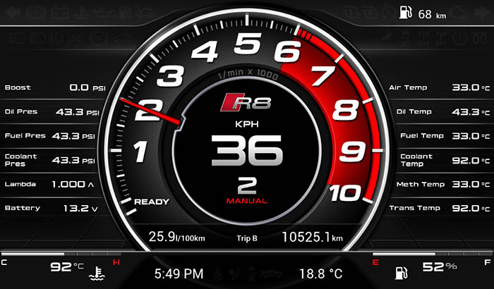 Audi R8 Screen 1 7