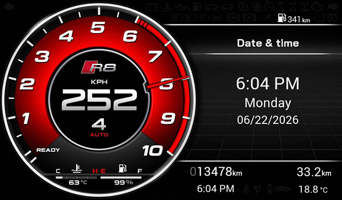 Audi R8 Screen 2 12
