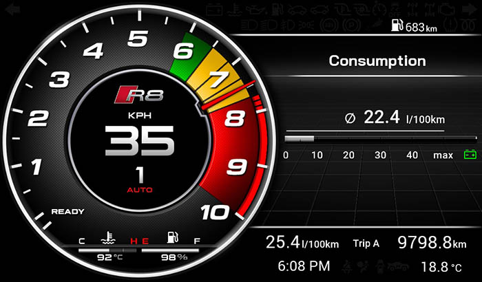 Audi R8 Screen 2 16