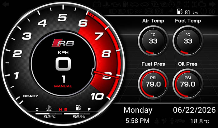 Audi R8 Screen 2 2