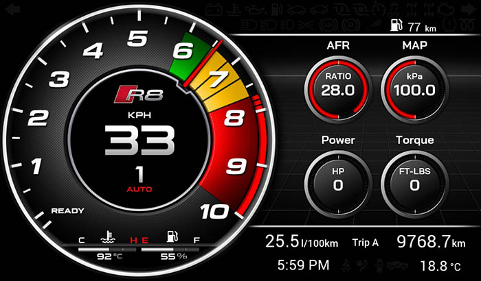 Audi R8 Screen 2 3