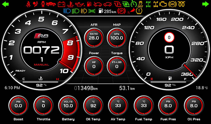 Audi R8 Screen 3 0