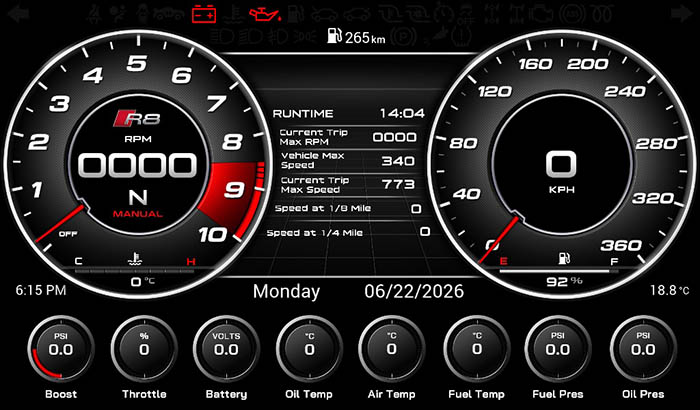 Audi R8 Screen 3 4