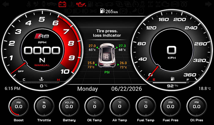 Audi R8 Screen 3 5