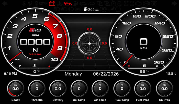 Audi R8 Screen 3 6
