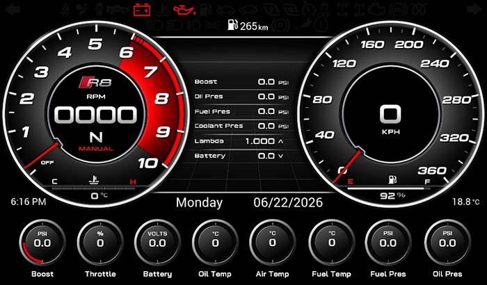 Audi R8 Screen 3 7
