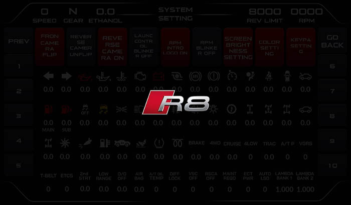 Audi R8 Screen 6