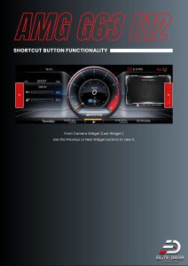 AMG G63 E12 Shortcut Button Front Camera Widget