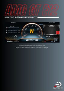 AMG GT E12 Shortcut Button Front Camera Widget