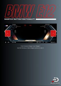 BMW E12 Shortcut Button Front Camera Widget