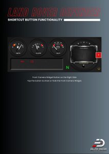 Land Rover Defender E12 Shortcut Button Front Camera Widget